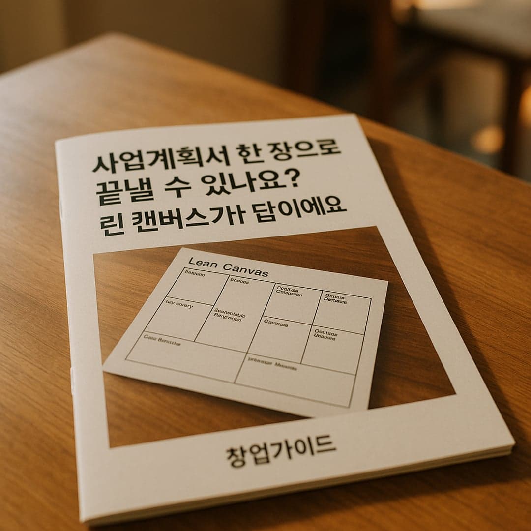 사업계획서 한 장으로 끝낼 수 있나요? 린 캔버스가 답이에요