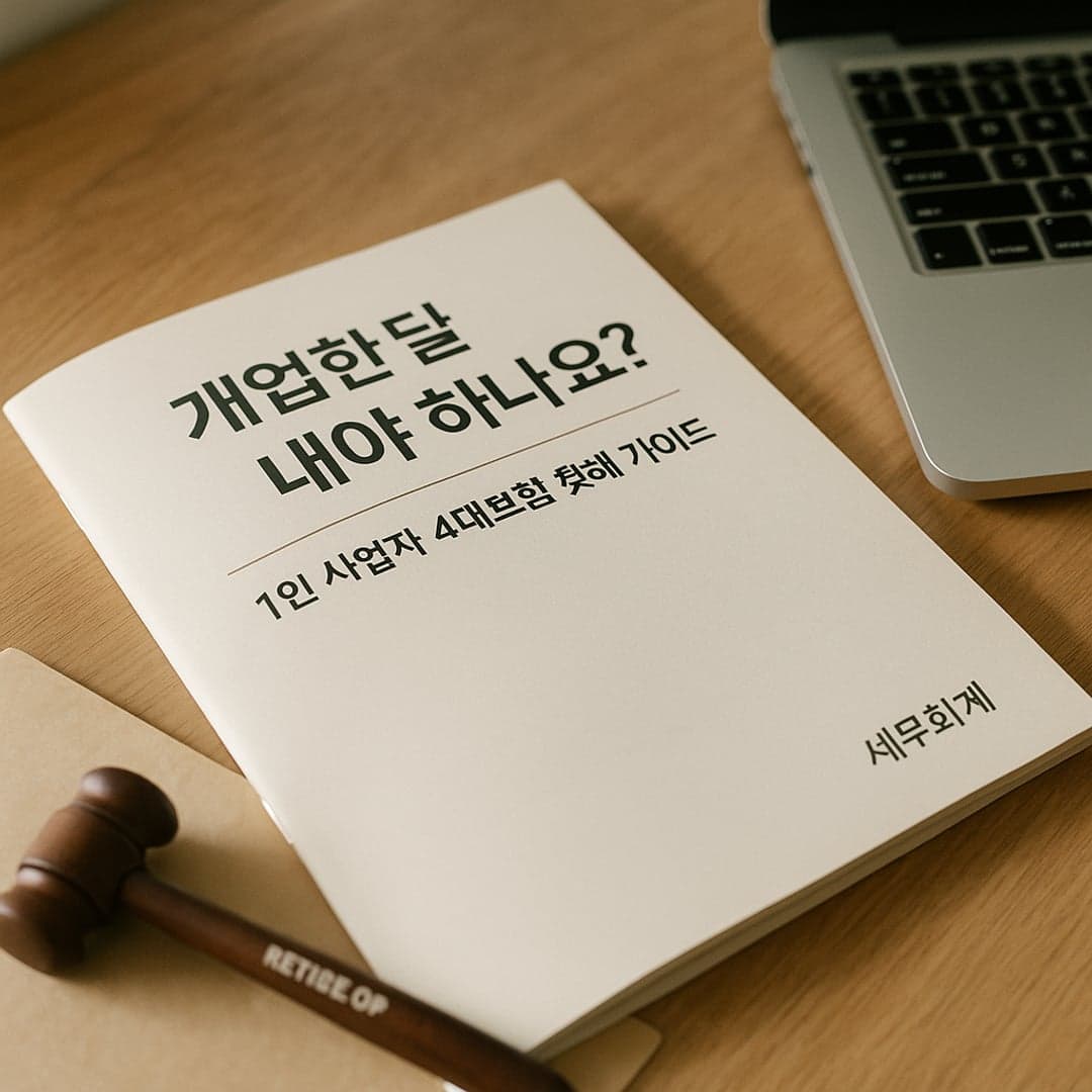 개업 첫 달부터 1인 사업자가 알아야 하는 4대보험 이야기