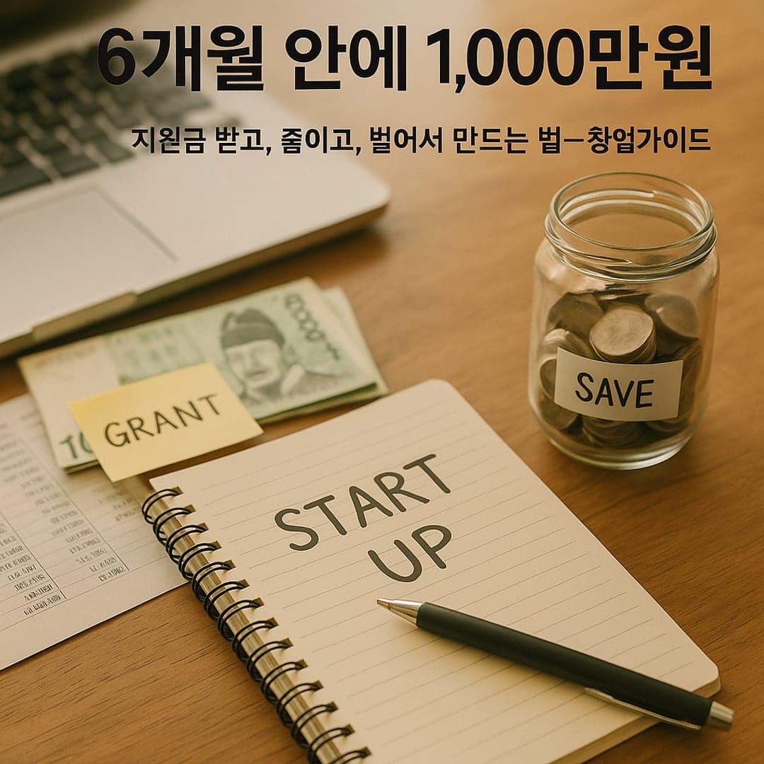 6개월 안에 1,000만 원 — 지원금 받고, 줄이고, 벌어서 만드는 법