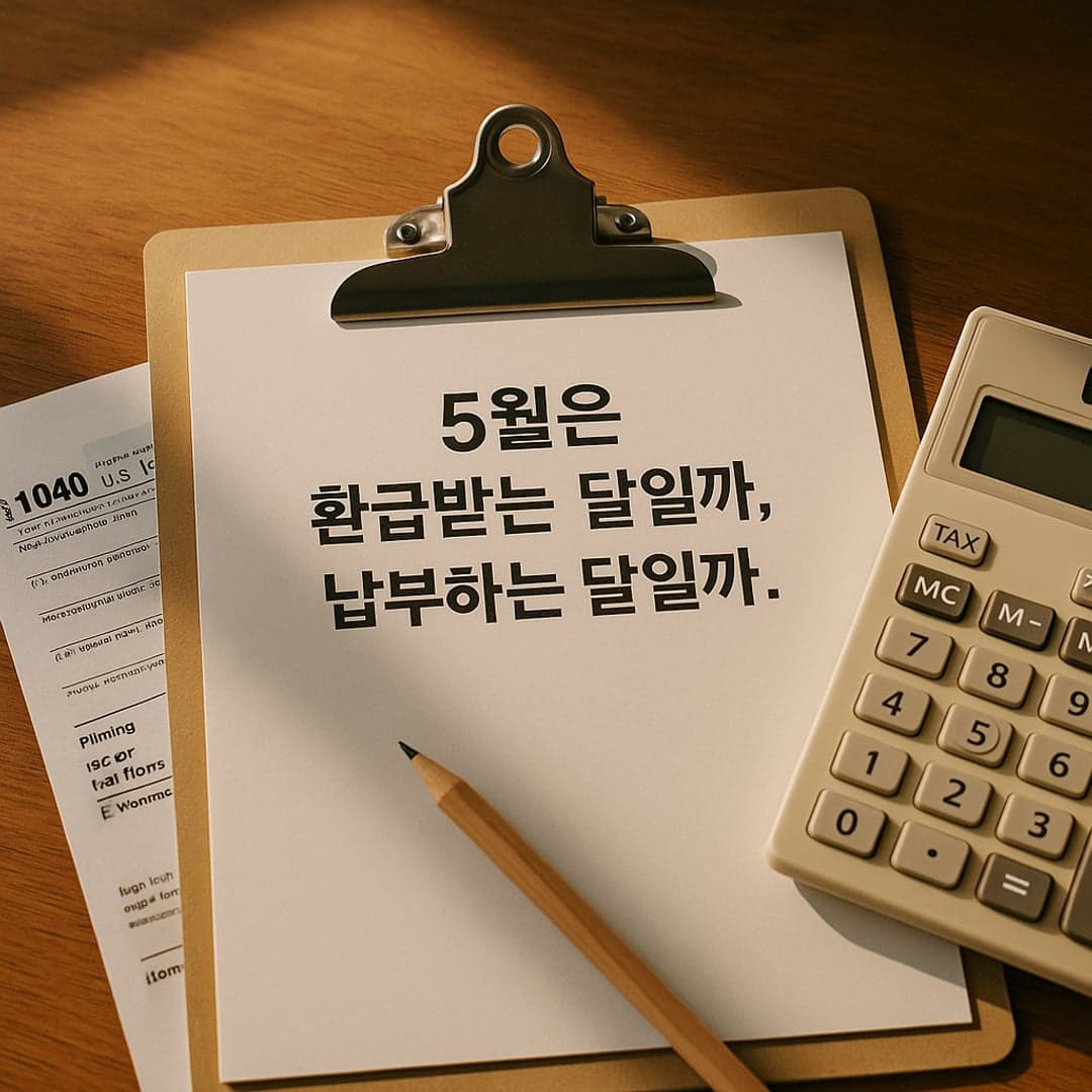 5월은 환급받는 달일까, 납부하는 달일까